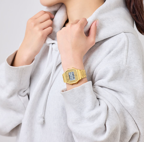 Casio Vintage Gold Dual Display Smartwatch