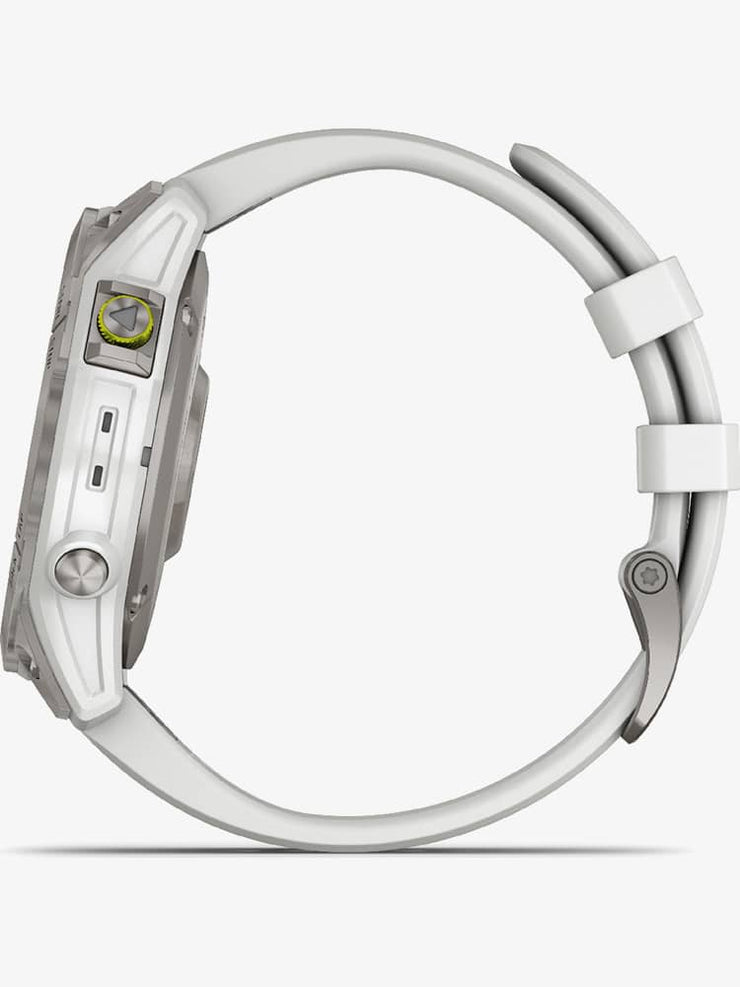 Garmin Mens Epix2 47mm Titanium Silver Case Smartwatch