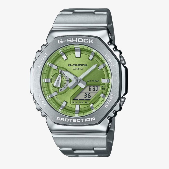 Casio G-Shock Metallic Green Dual Display Watch