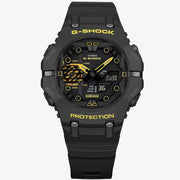 Mens G-Shock Caution Yellow Dual Display Smartwatch